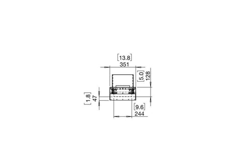 Ecosmart Fire Flex 18BN Bench Fireplace Insert - Black Finish / Stainless Steel Burner - ESF.FX.18BN